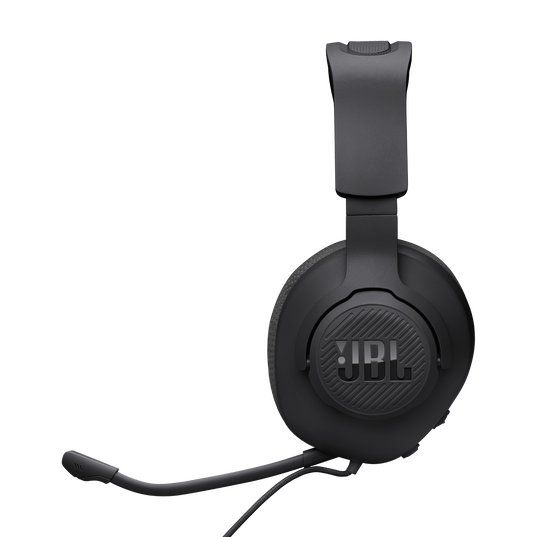 JBL Quantum 100M2 - Black - Wired over-ear gaming headset with detachable mic and mute option - Left